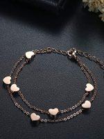 Zapestnica Tiny Chain Heart