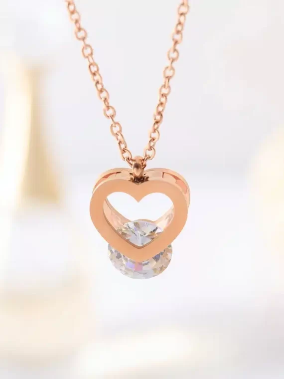 Ženska verižica DIAMOND HEART