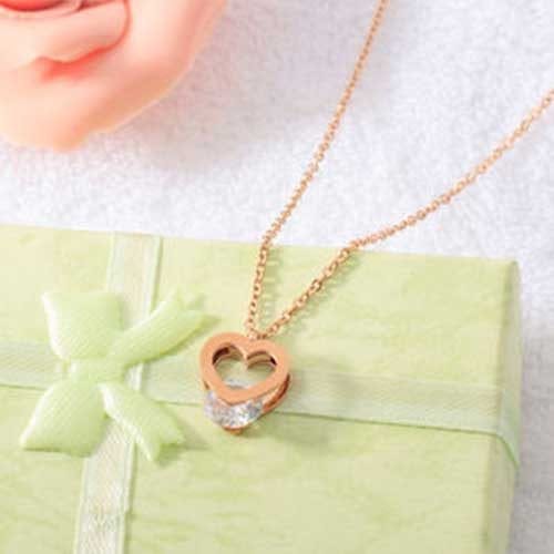 Ženska verižica DIAMOND HEART