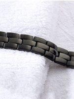 Zapestnica Black Steel Rectangles - dvostranska