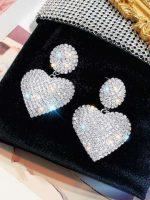 Uhani HEART- srebrna