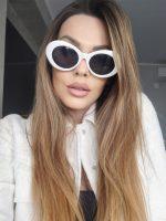Sončna očala PRETTY- bela