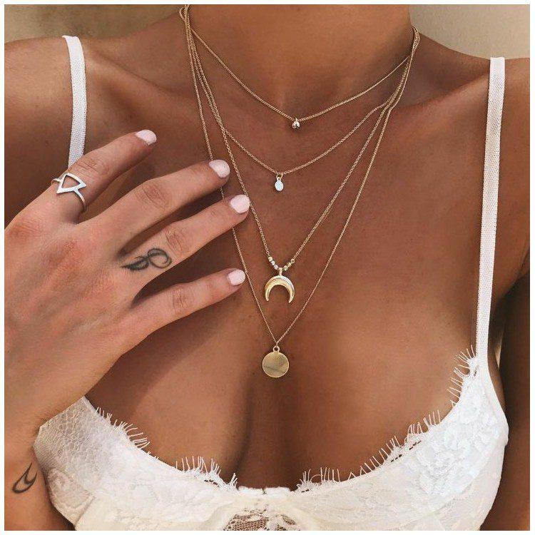 Verižica MULTI 4v1- zlata