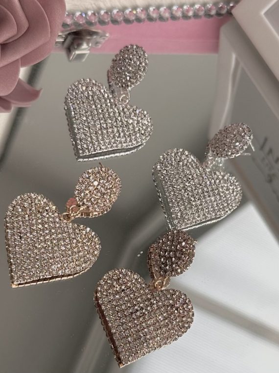 Uhani HEART- zlata