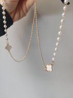 Verižica za očala PEARL-BELA