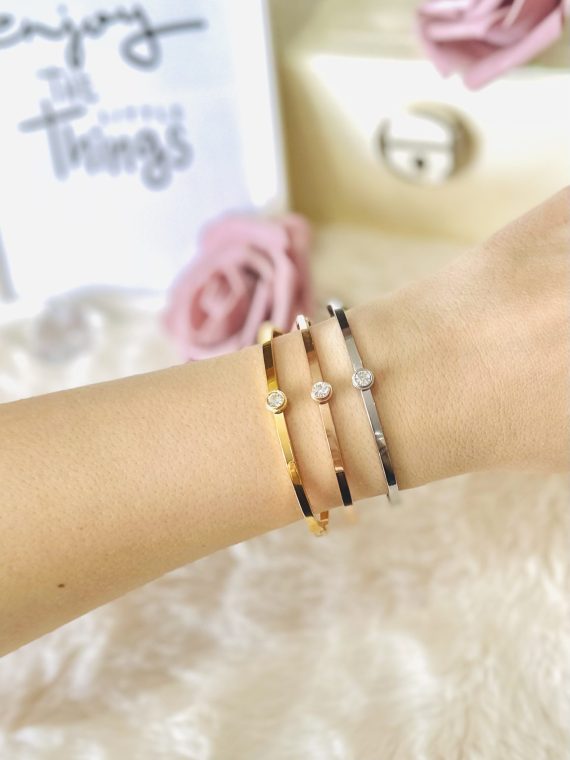 Zapestnica Elegant Diamond - tri barve