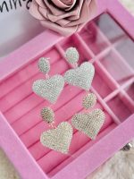 Uhani HEART- srebrna