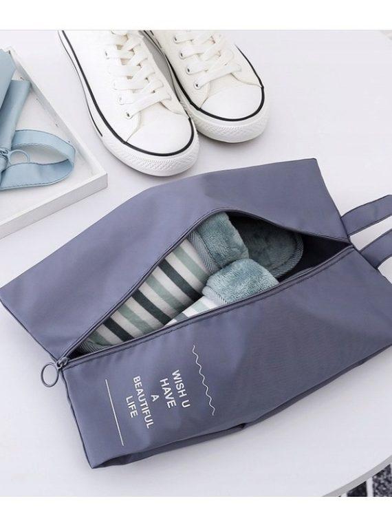 7-Delni organizator oblačil in kozmetike-roza